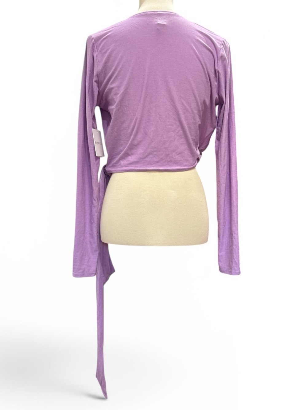 Beyond Yoga Lilac Wrap Crop Top #627 - Picture 3 of 4